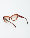 Versace Light Brown Havana MOD4388 Cat Eye Sunglasses