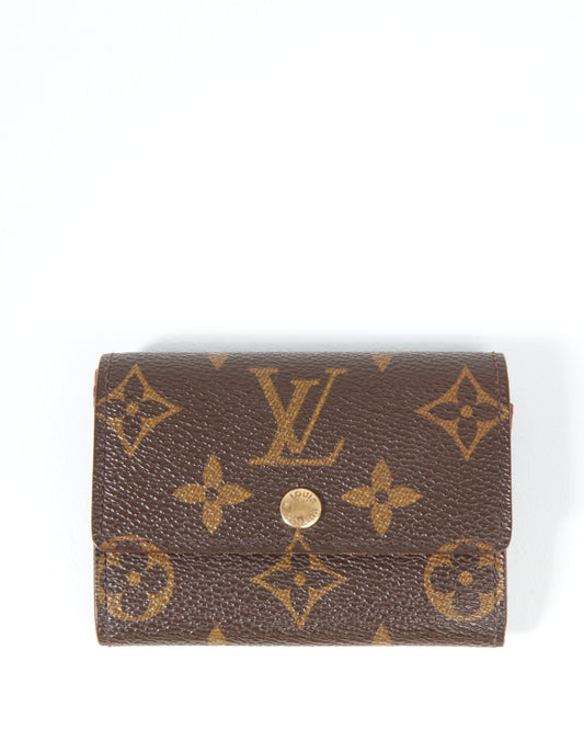 Porte-cartes compact en toile monogram Louis Vuitton