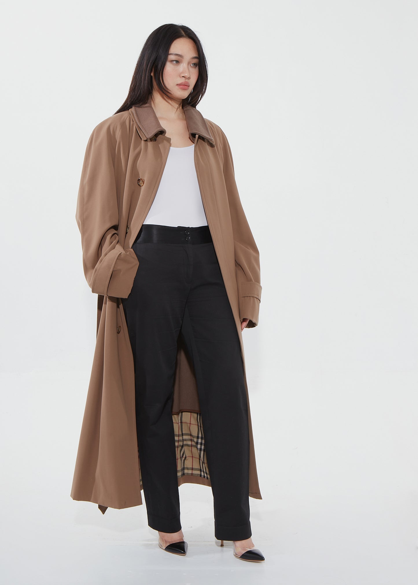 Burberry Trench-coat classique Garbadine marron - XL