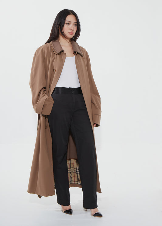 Burberry Trench-coat classique Garbadine marron - XL