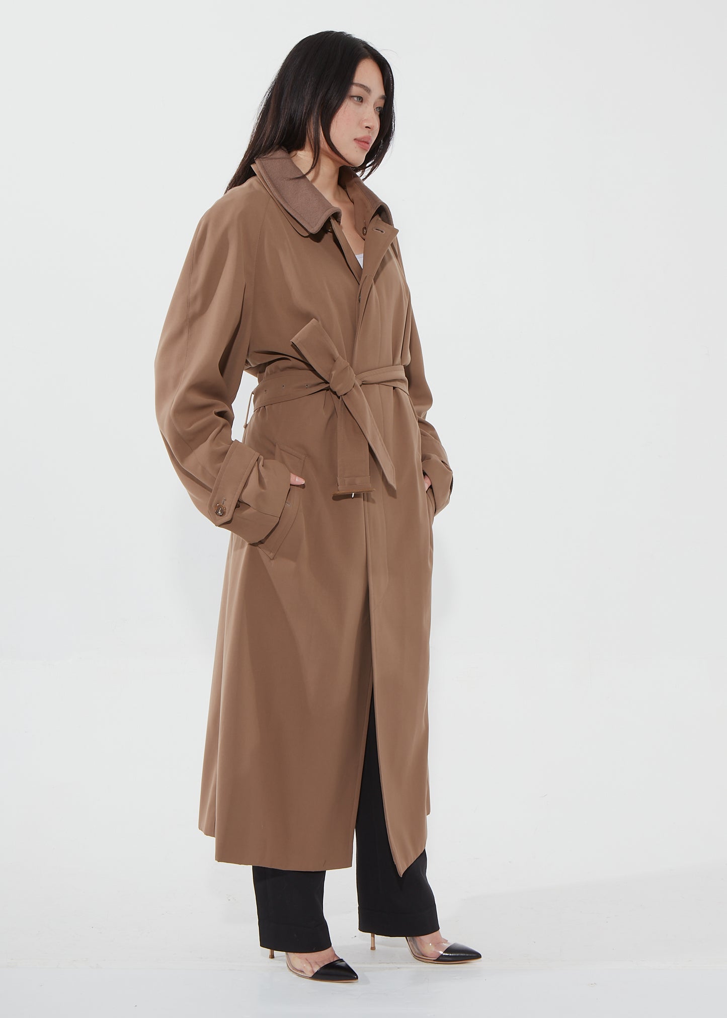 Burberry Trench-coat classique Garbadine marron - XL