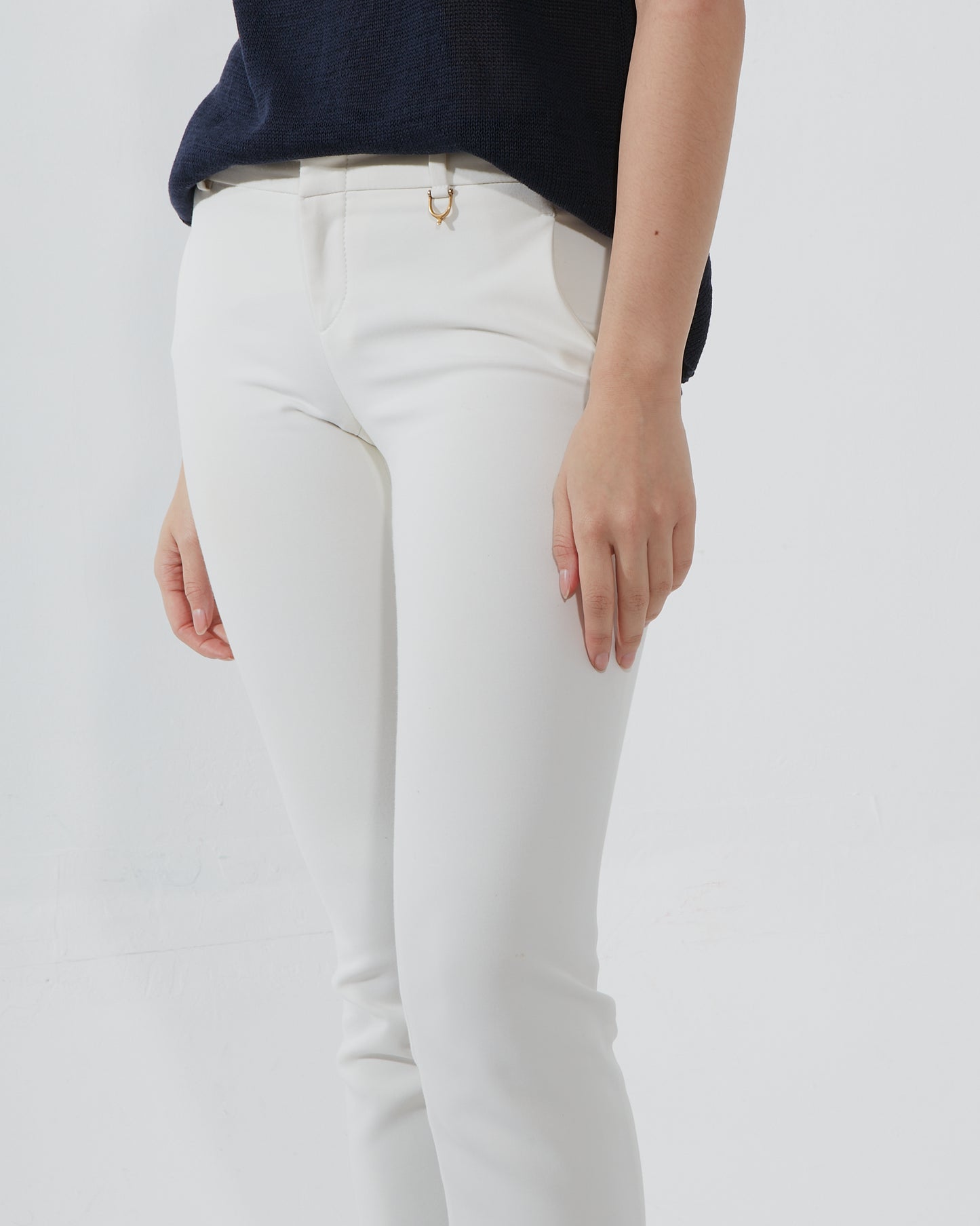 Pantalon de costume zippé cigarette blanc Gucci - 36