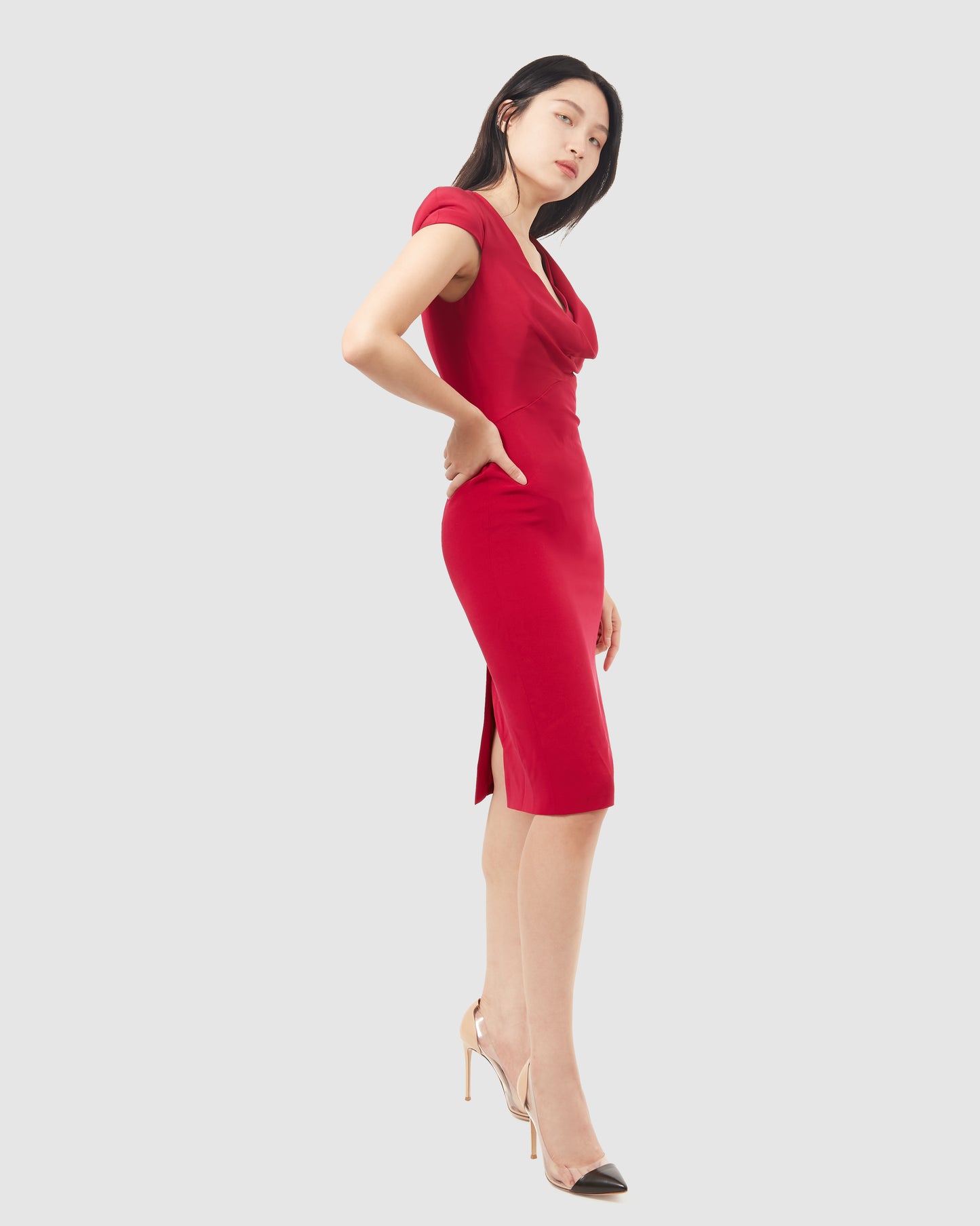 McQueen Fuchsia Crepe Cocktail Dress - 38