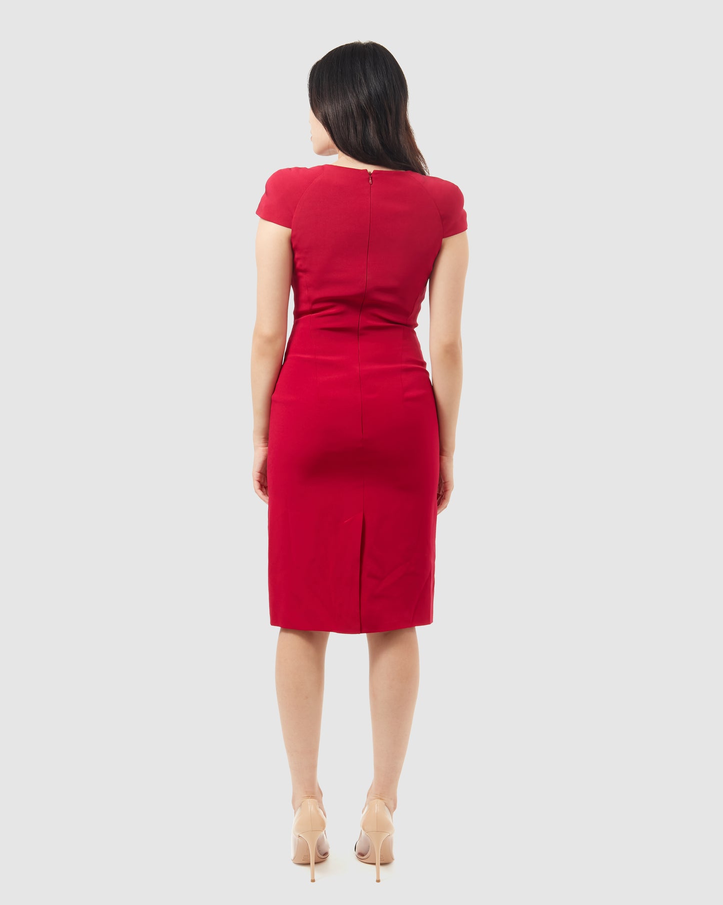 McQueen Fuchsia Crepe Cocktail Dress - 38