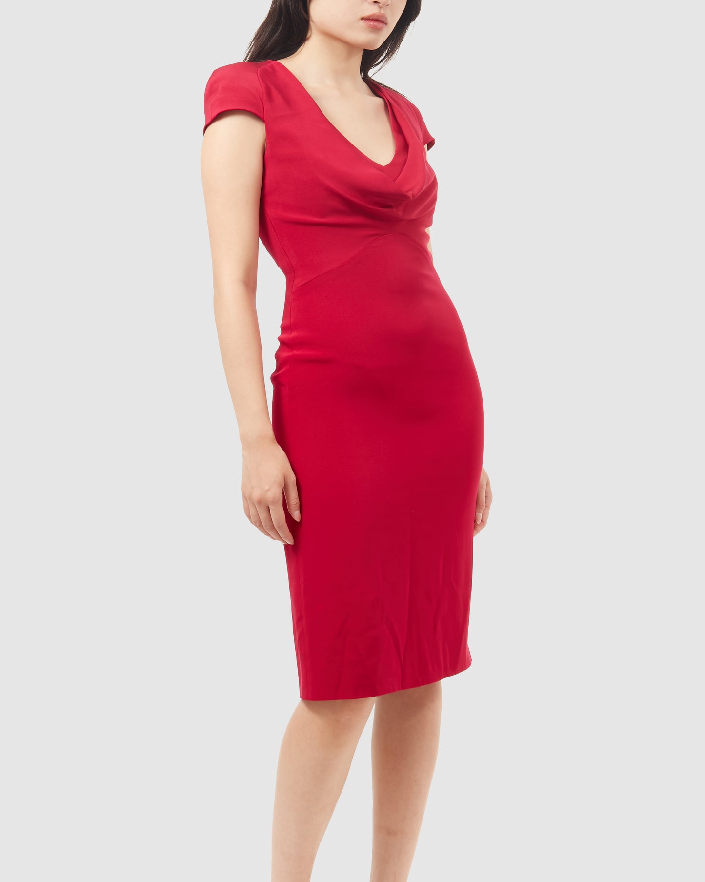 McQueen Fuchsia Crepe Cocktail Dress - 38