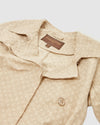 Louis Vuitton Beige Monogram Cotton Trench Coat  - 40