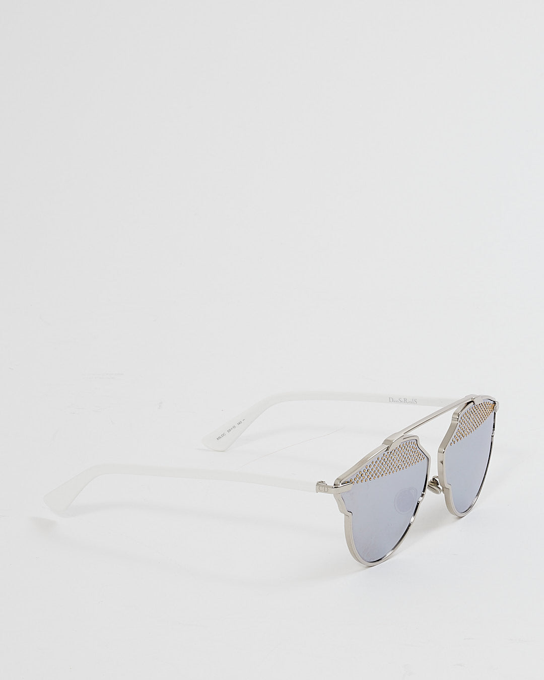 Dior White Studded SoRealS Sunglasses