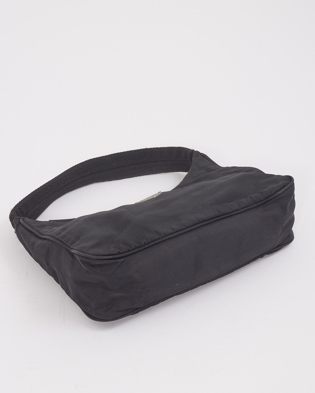 Prada Mini sac à bandoulière Tessuto Hobo en nylon noir
