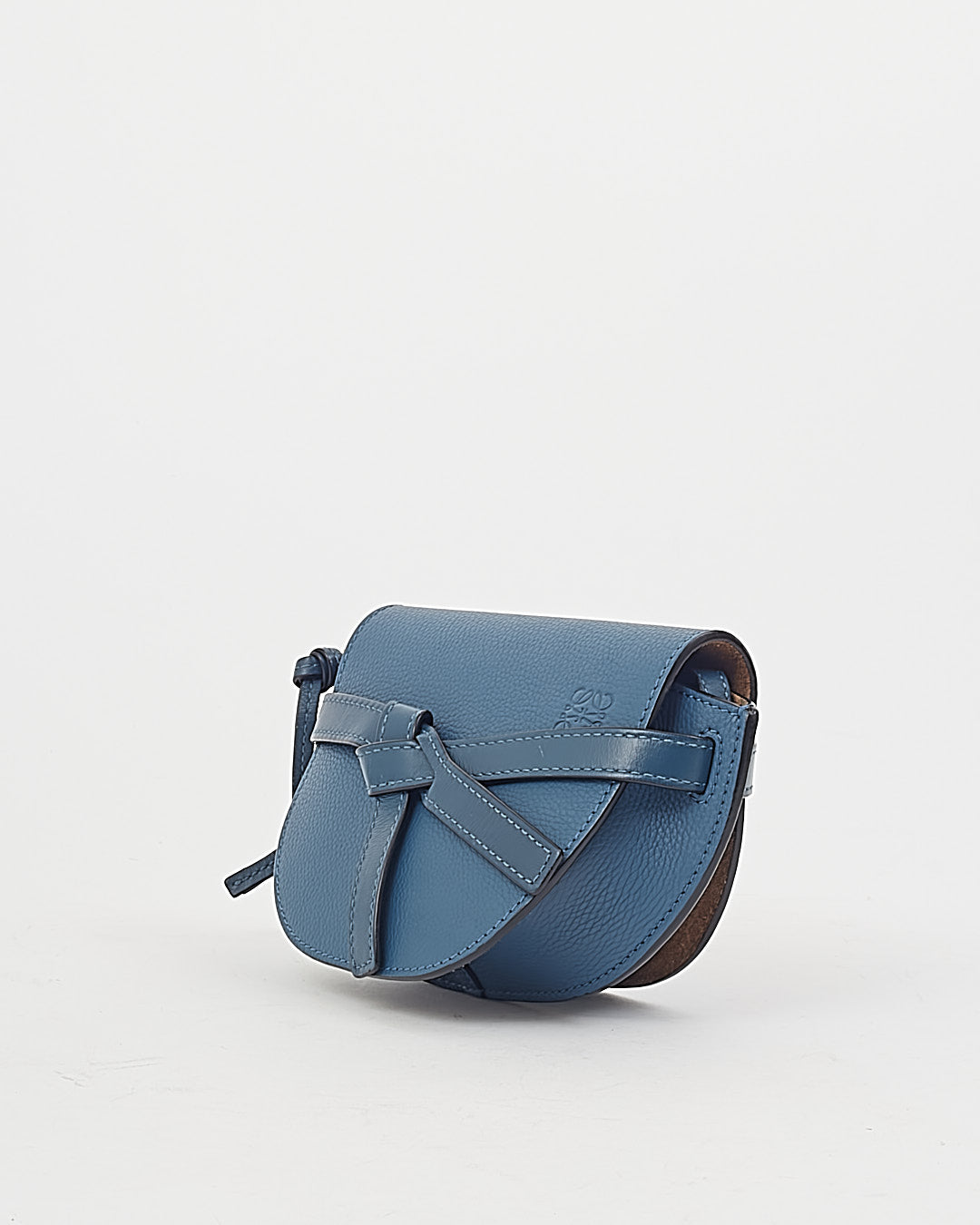 Loewe Blue Leather Mini Gate Crossbody Bag