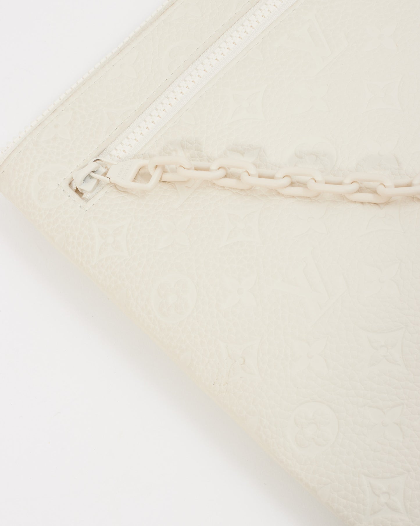 Louis Vuitton Cream Empreinte Leather Monogram Taurillon A4 Pouch