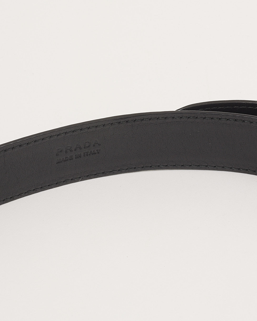 Prada Black Saffiano Leather Belt - 32/80