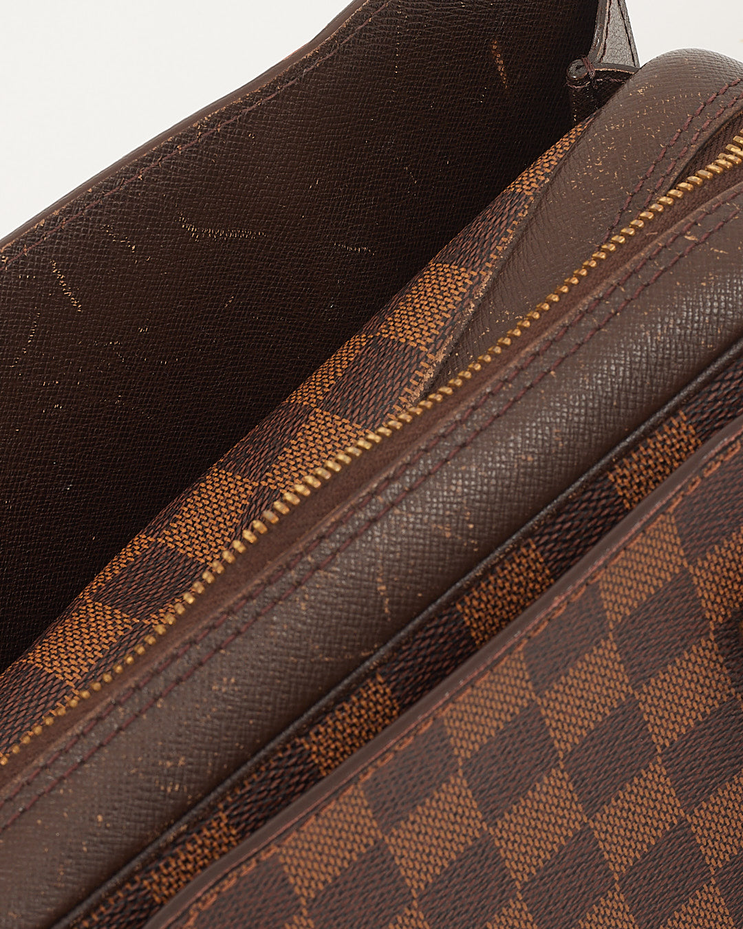 Louis Vuitton Damier Ebene Canvas Triana Top Handle Bag