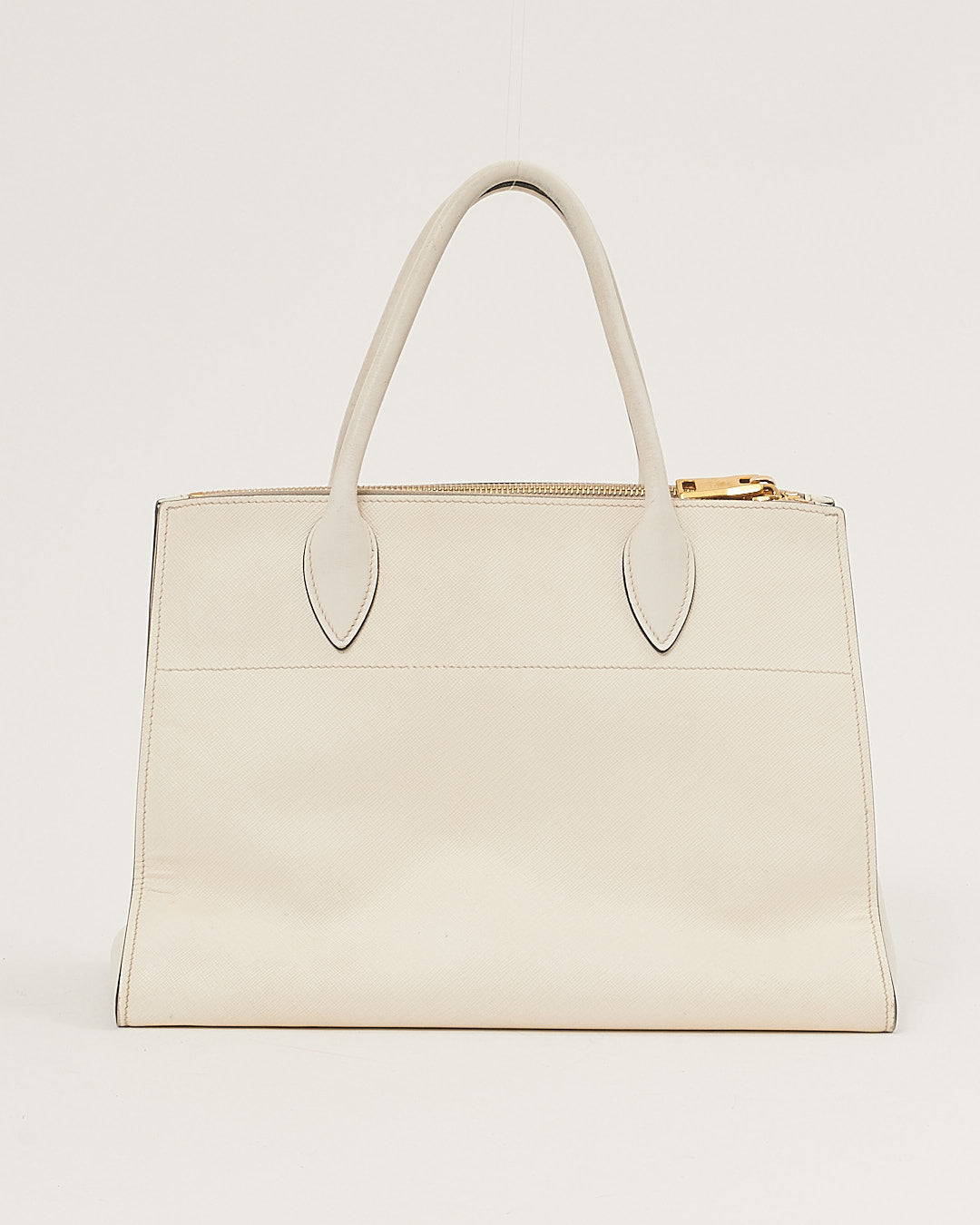 Prada Off White Saffiano & City Calf Esplanade Crossbody Bag