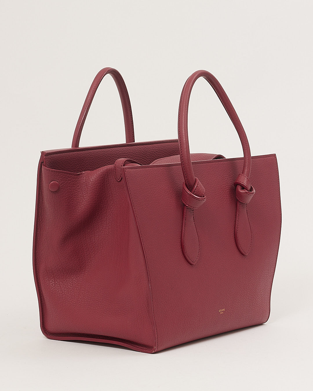 Celine Pink Leather Small Tie Knot Tote Bag