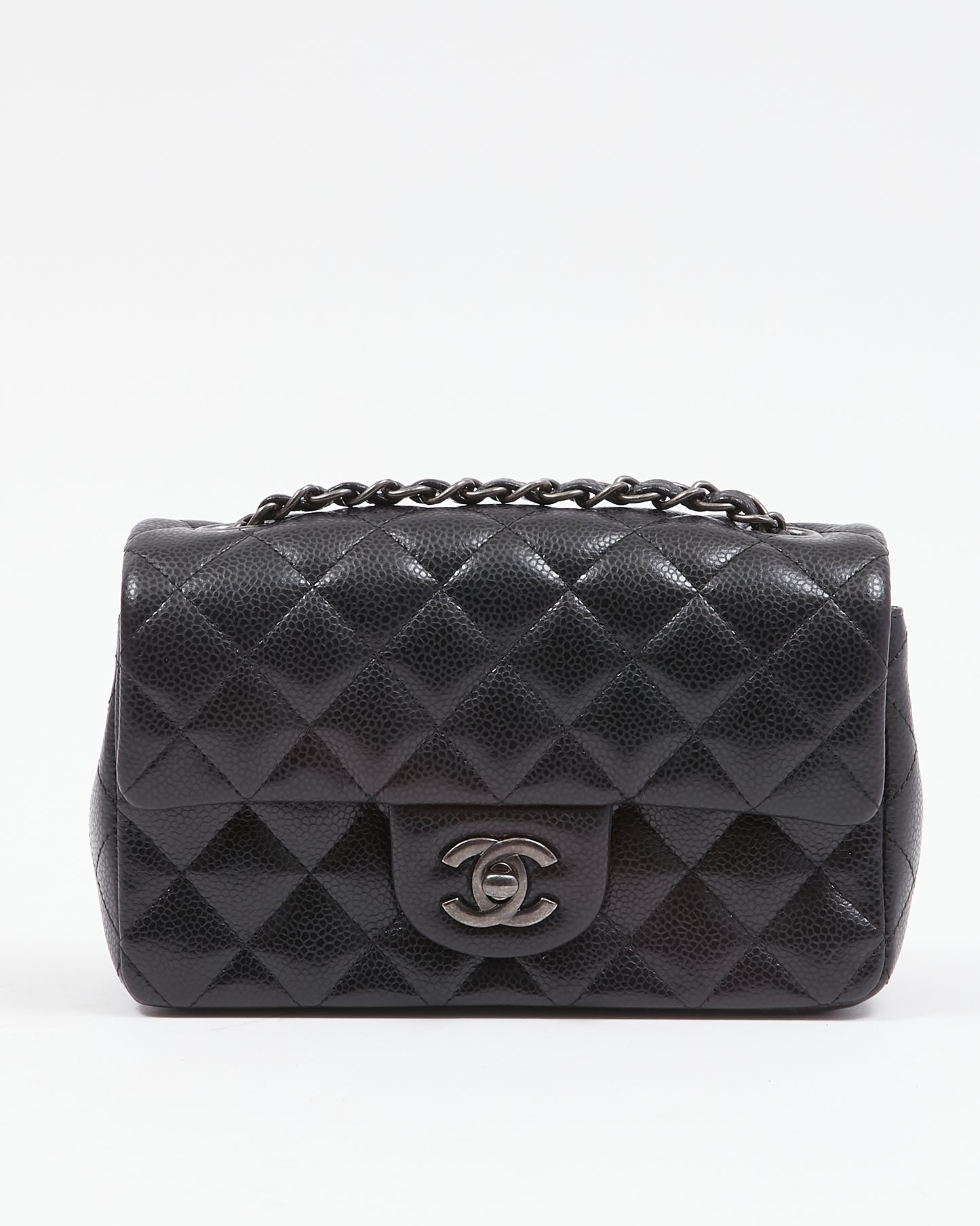 Chanel Black Caviar Mini Rectangular Flap Bag