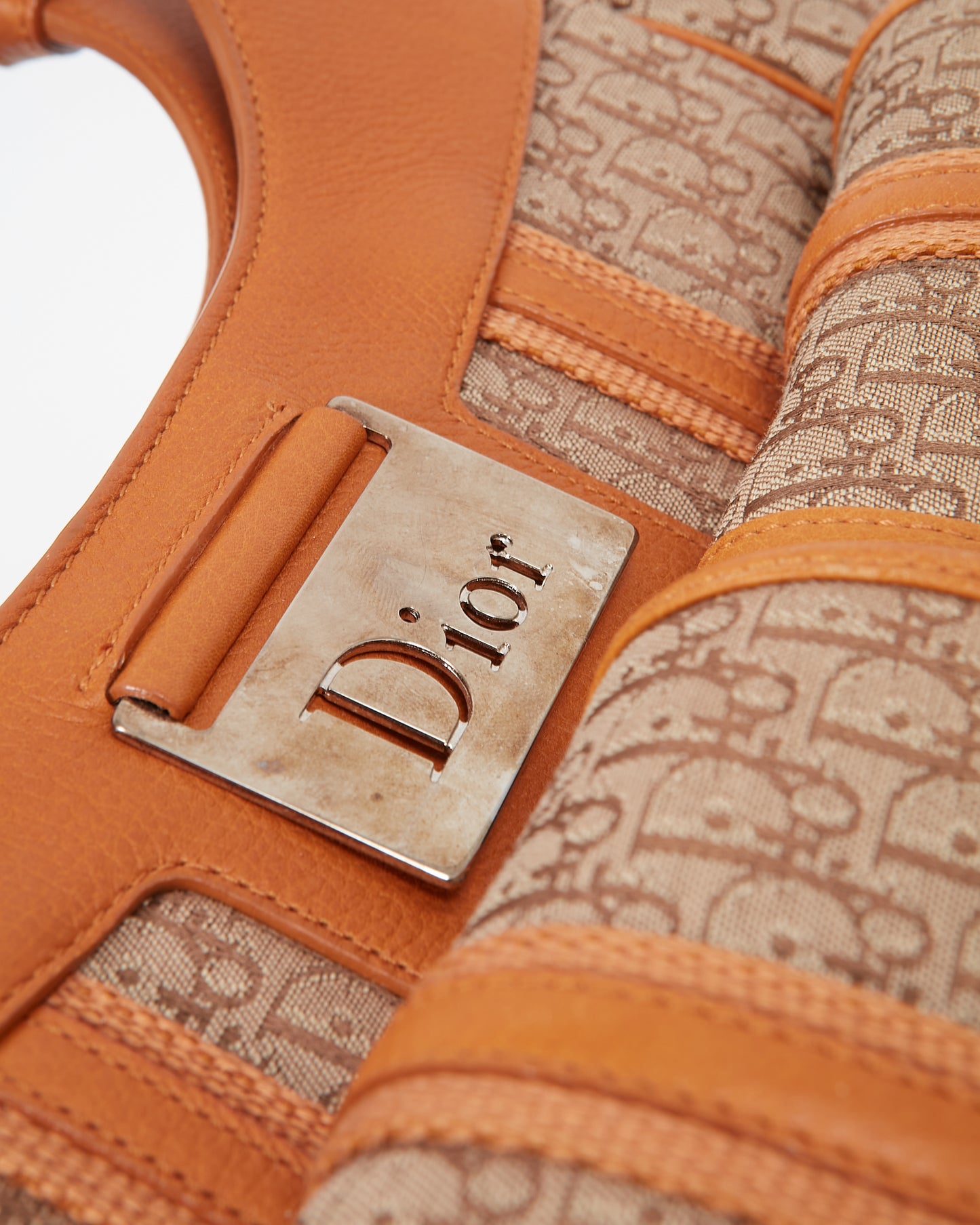 Sac porté épaule Diorissimo Oblique Monogramme Beige Vintage Dior