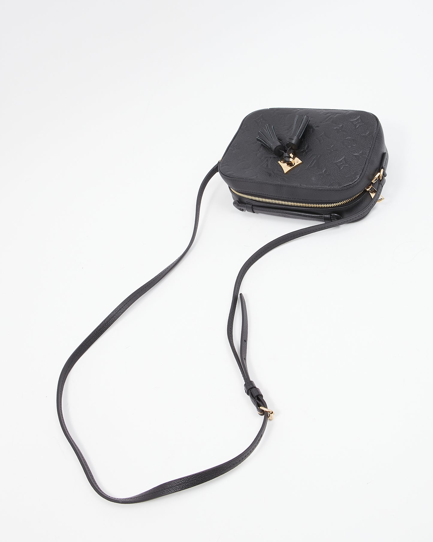 Louis Vuitton Sac à bandoulière Saintonge en cuir Empreinte noir monogramme