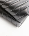 Saint Laurent Black Matelassé Leather Medium LouLou Shoulder Bag