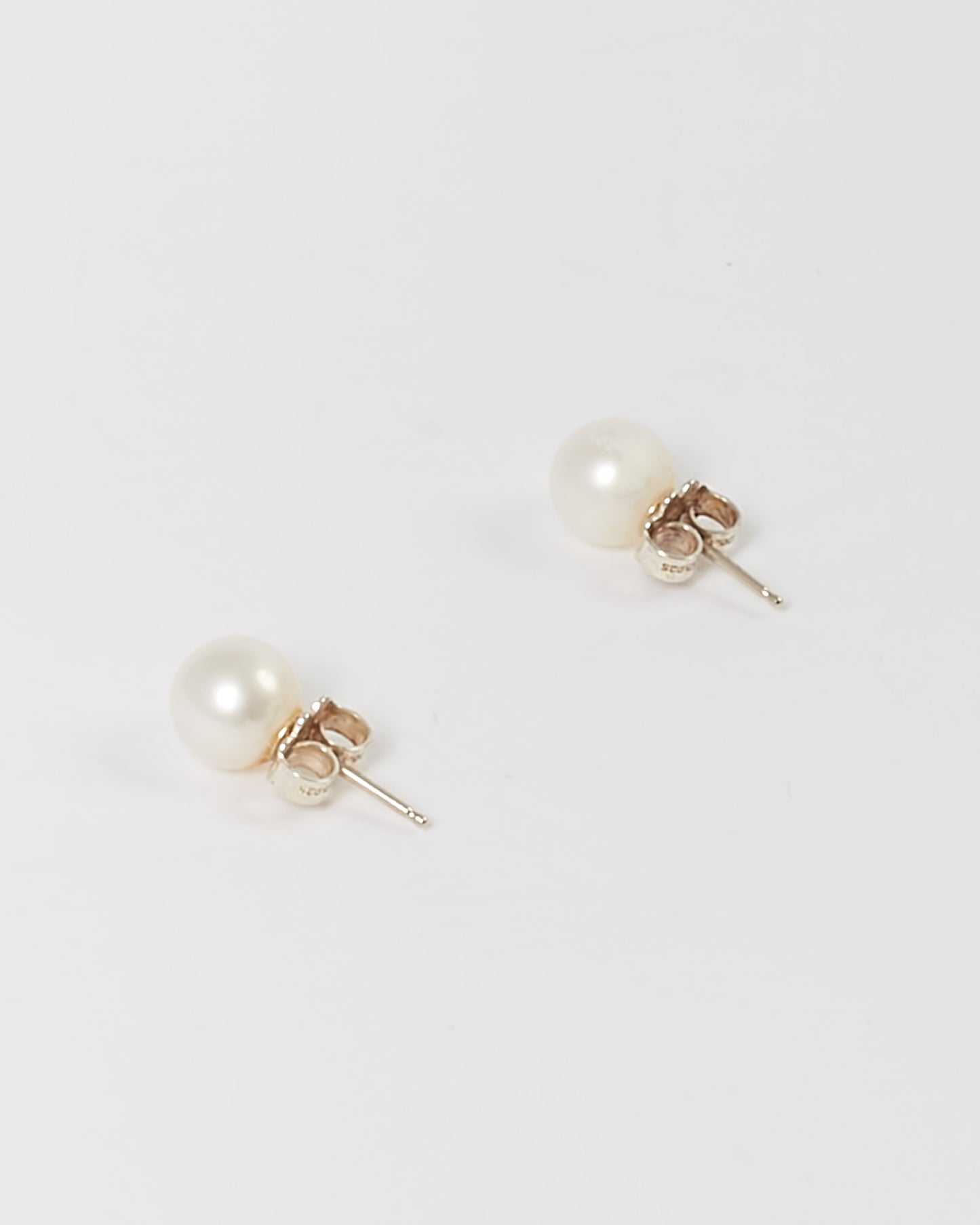 Boucles d'oreilles Tiffany en argent sterling avec perles Ziegfeld