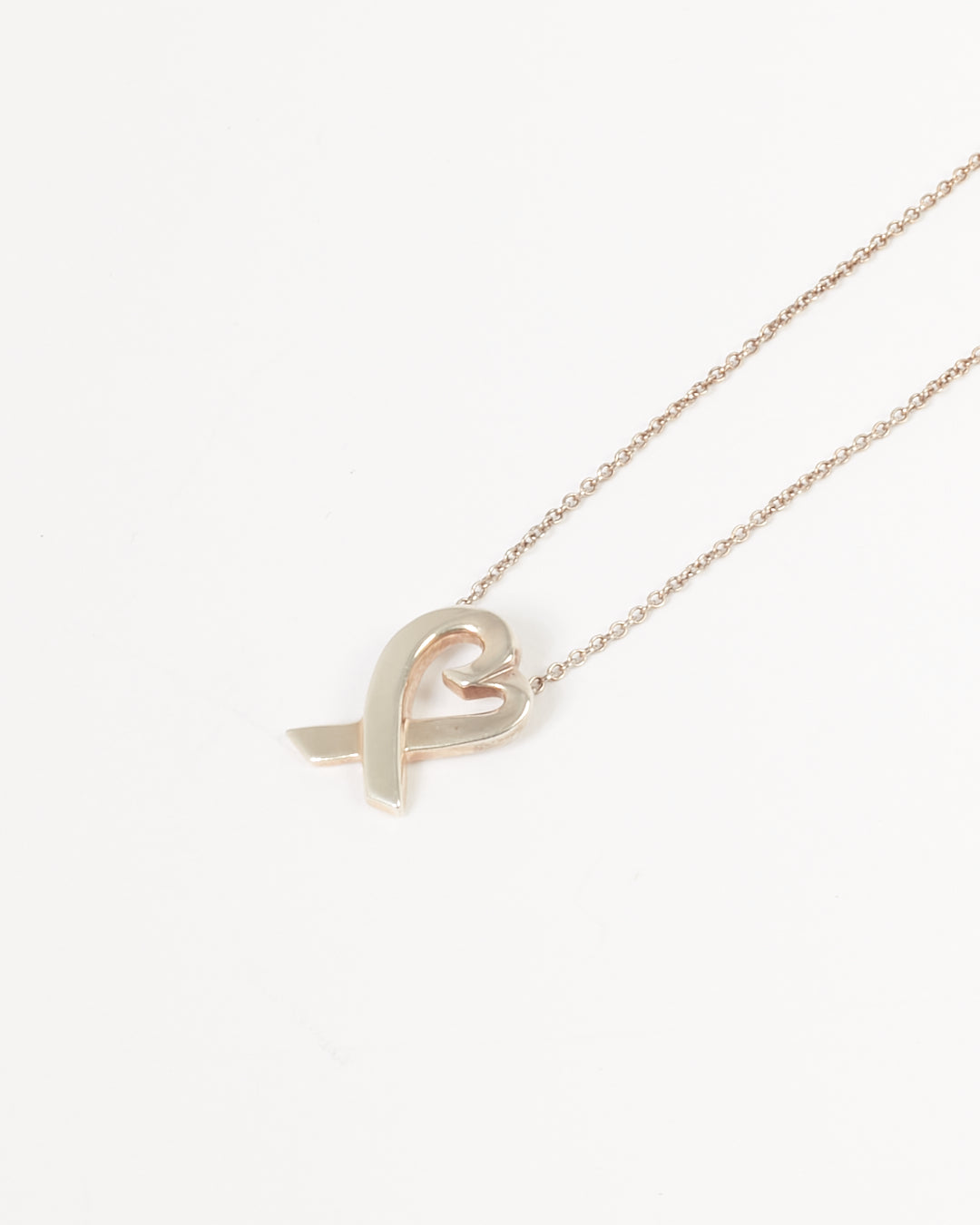 Collier pendentif cœur aimant Tiffany en argent sterling