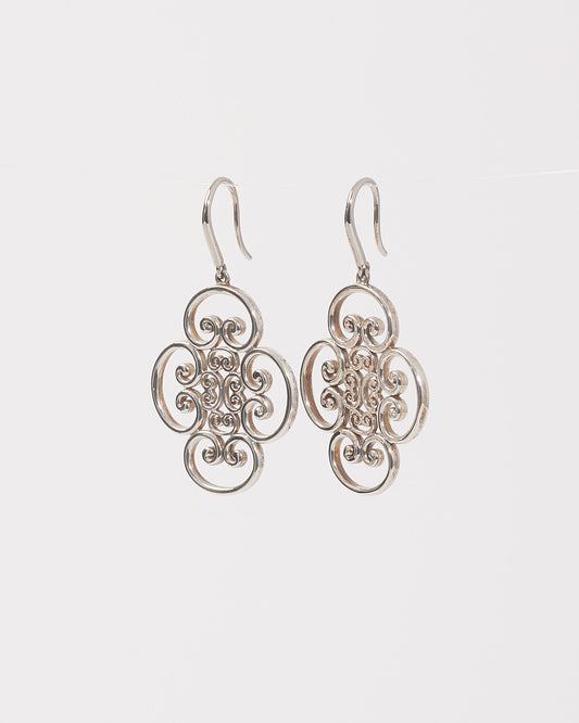 Tiffany & Co. Silver Venezia Goldoni Quadruplo Drop Earrings