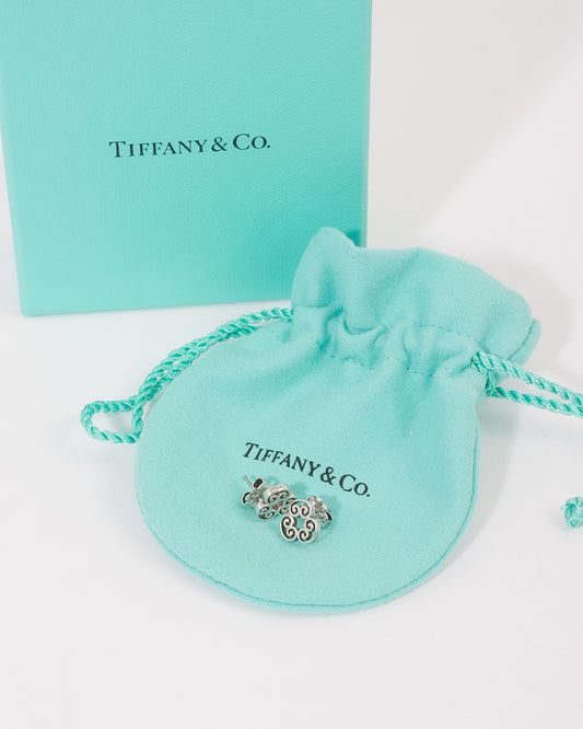 Tiffany & Co. Silver Paloma Picasso Venezia Goldoni Triplo Stud Earrings