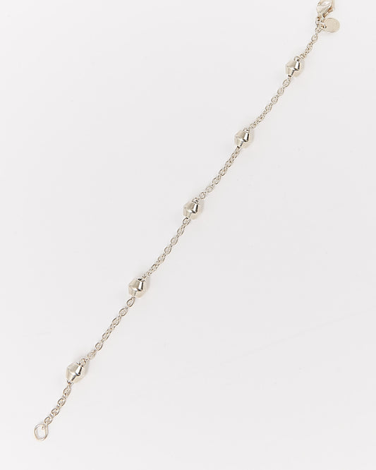 Tiffany&Co Sterling Silver Beaded Chain Bracelet