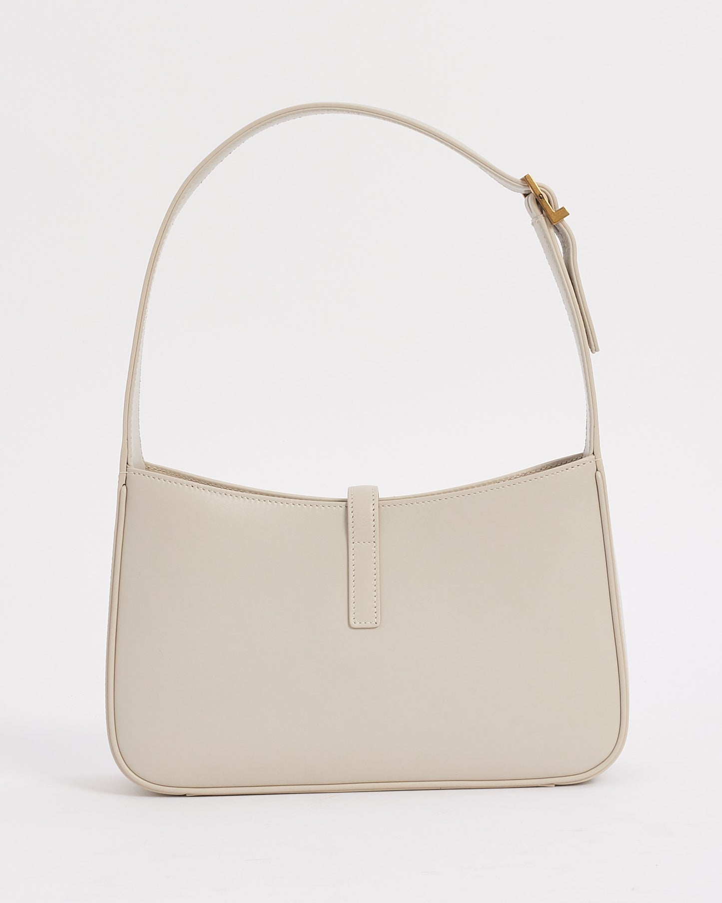 Saint Laurent White "Blanc Vintage" Smooth Leather 5 à 7 Shoulder Bag