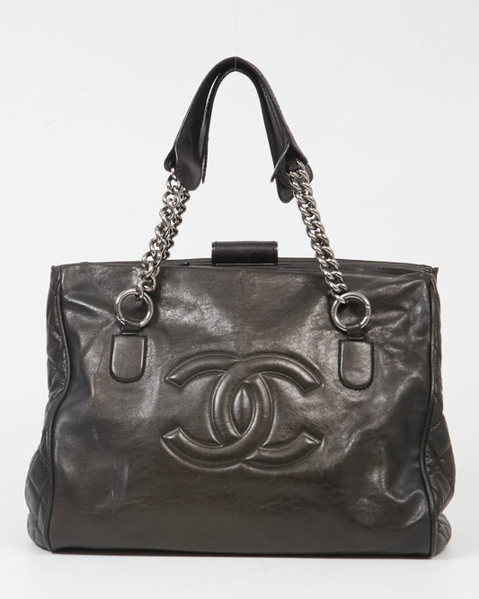 Chanel Black Lambskin Large Perfect Day Tote Bag