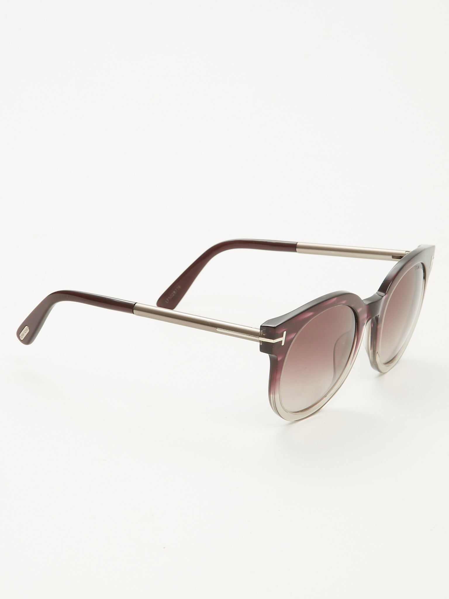 Tom Ford Purple Tint 2-1.6 Cat Eye Sunglasses