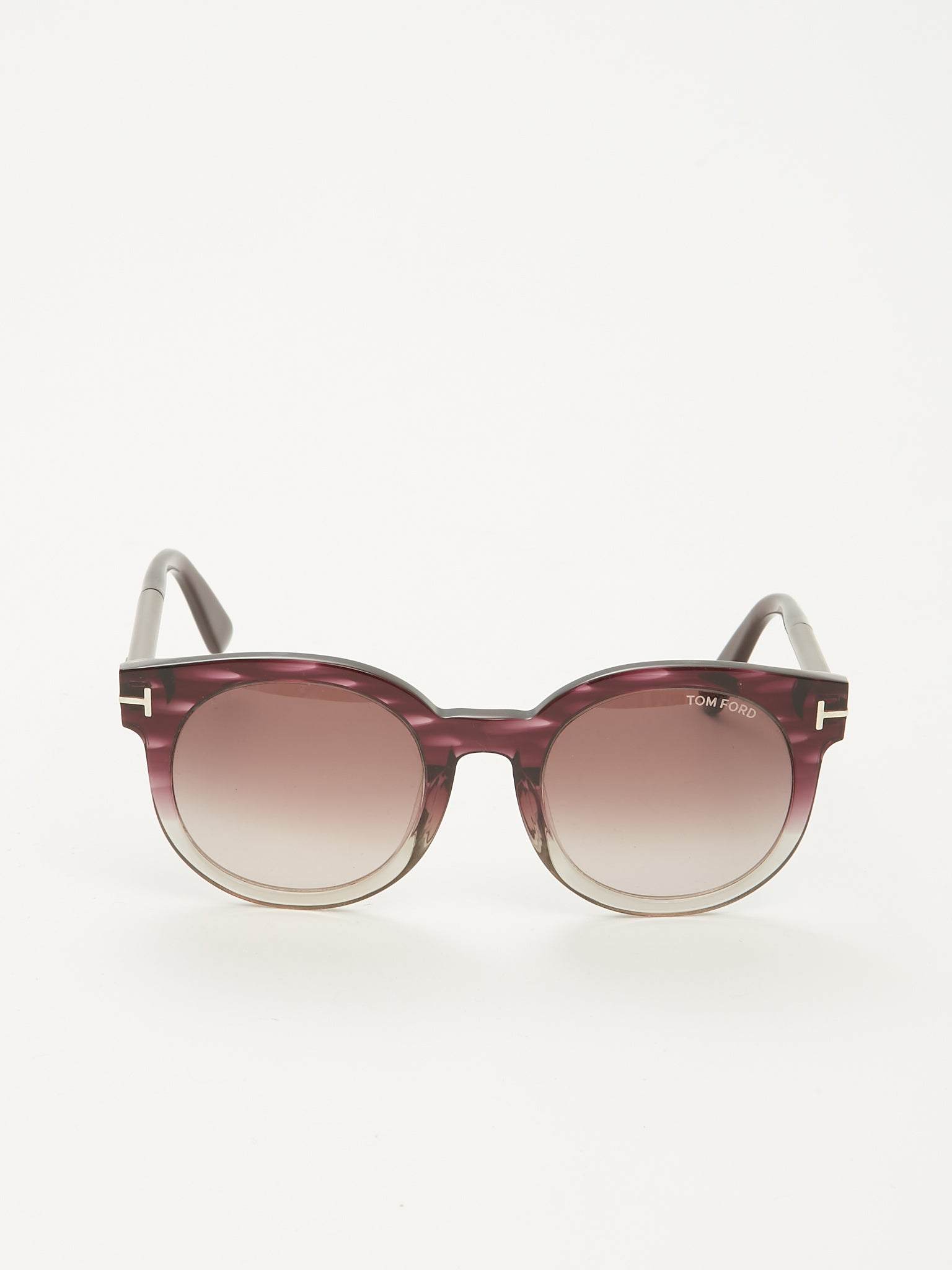 Tom Ford Purple Tint 2-1.6 Cat Eye Sunglasses