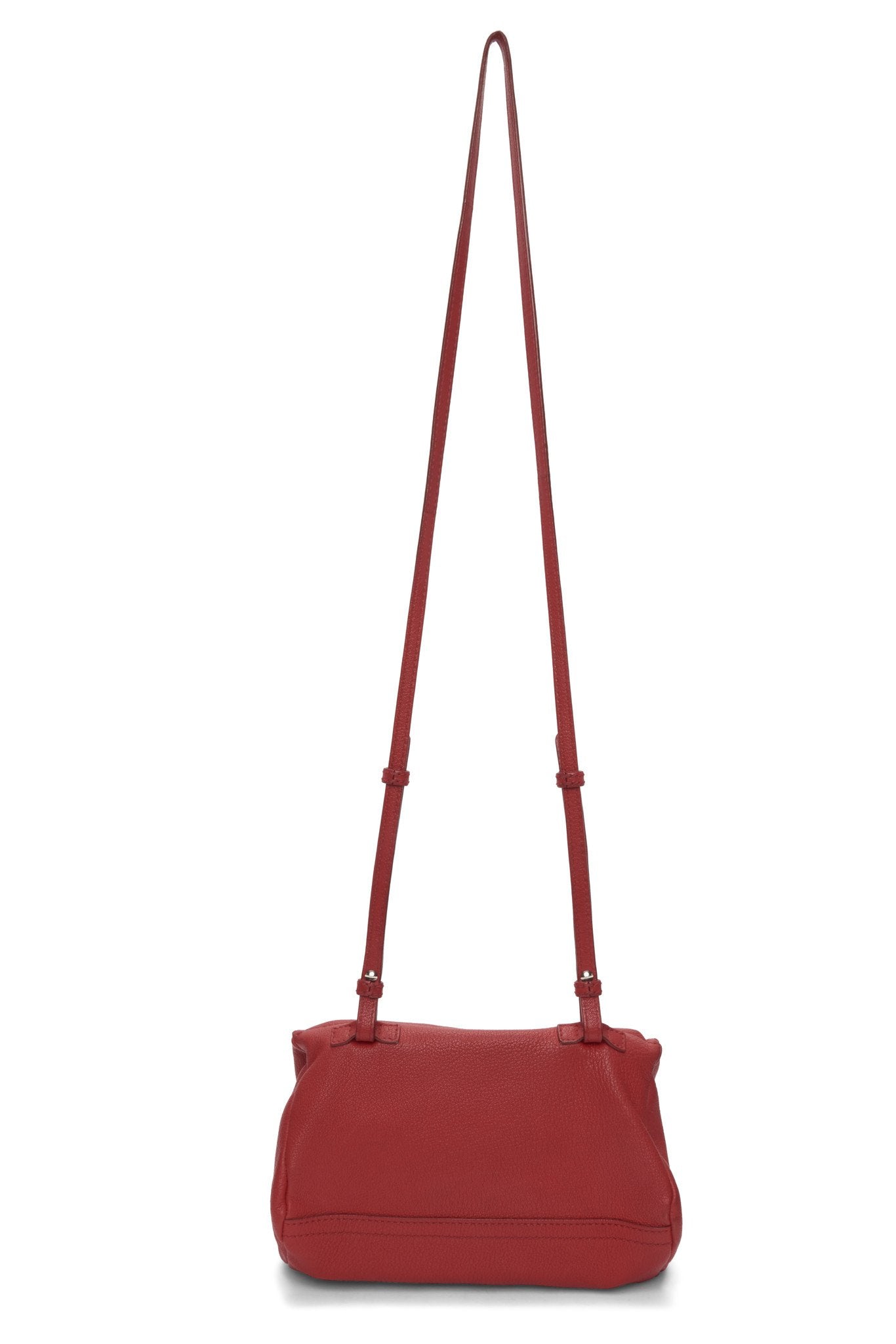 Givenchy Red Grained Leather Mini Pandora Crossbody