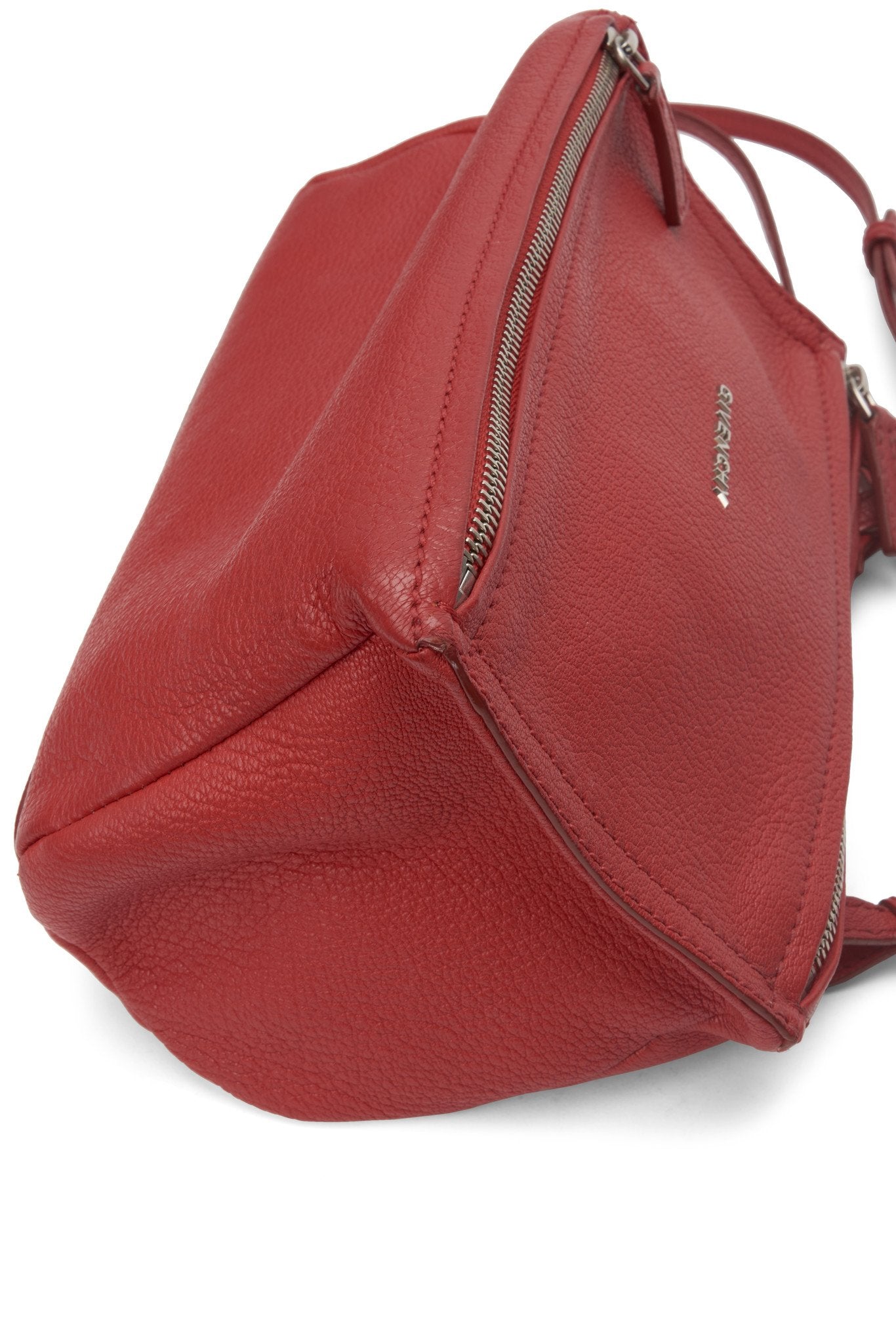 Explore a Givenchy Red Grained Leather Mini Pandora Crossbody