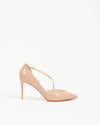 Christian Louboutin Nude Patent Jumping 100mm Pumps - 39