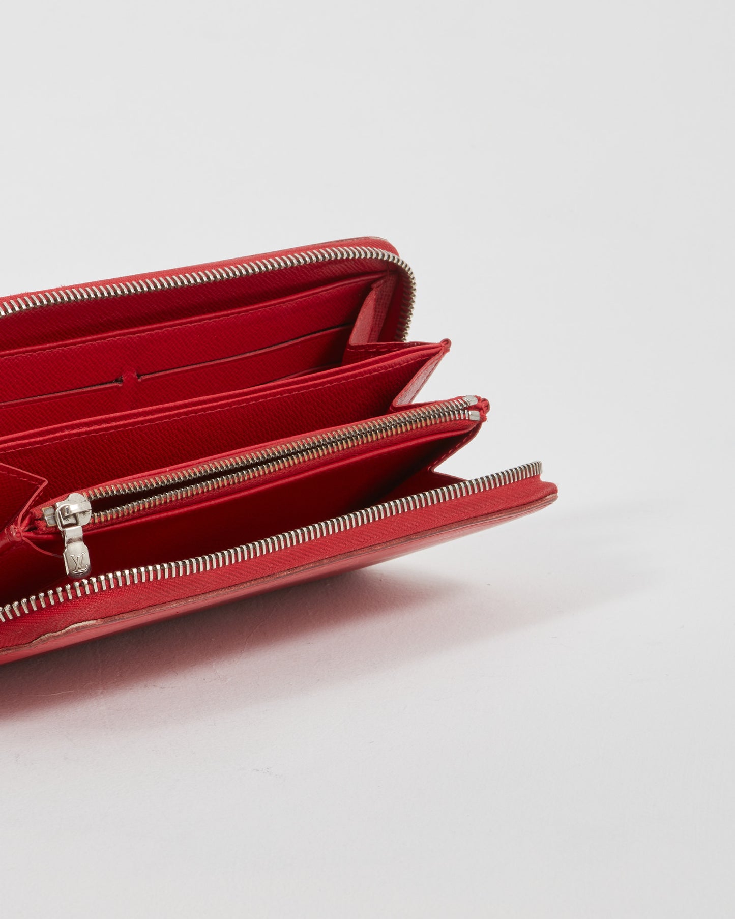 Portefeuille Zippy en cuir épi rouge Louis Vuitton