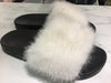 Givenchy White Mink Fur Slides - 37