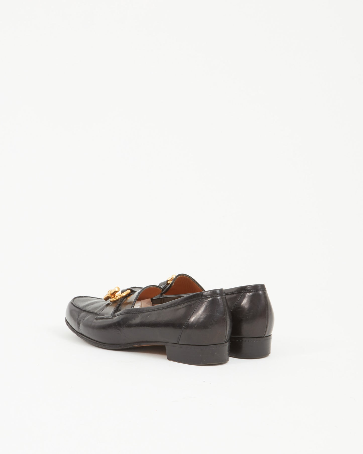 Hermès Black Leather Loafer - 39