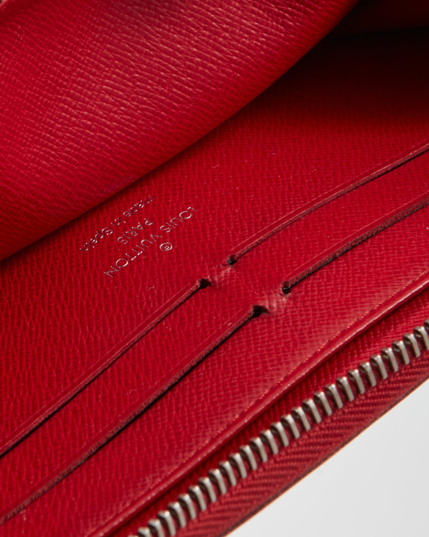 Portefeuille Zippy en cuir épi rouge Louis Vuitton