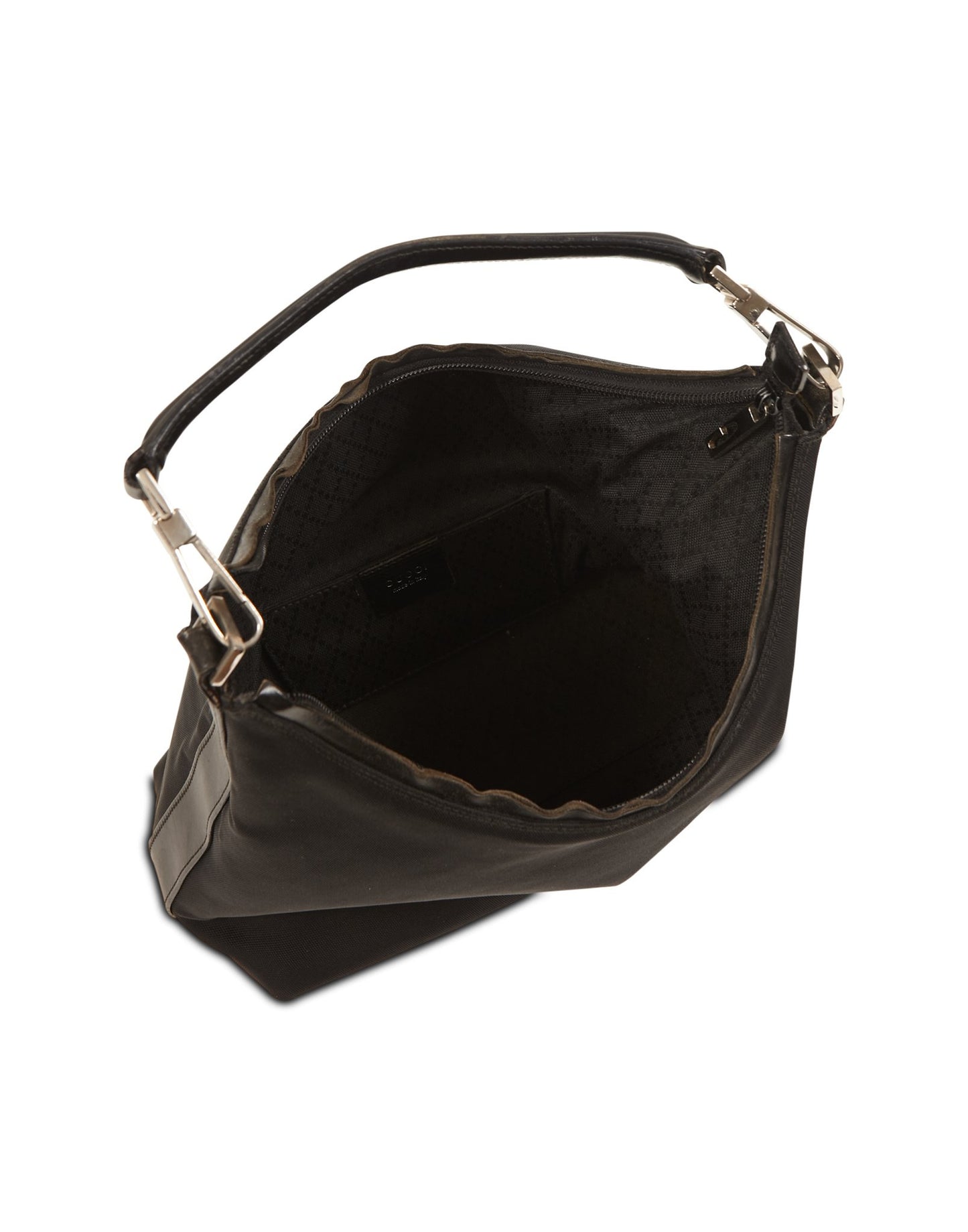 Petit sac à bandoulière Hobo en toile noire Gucci