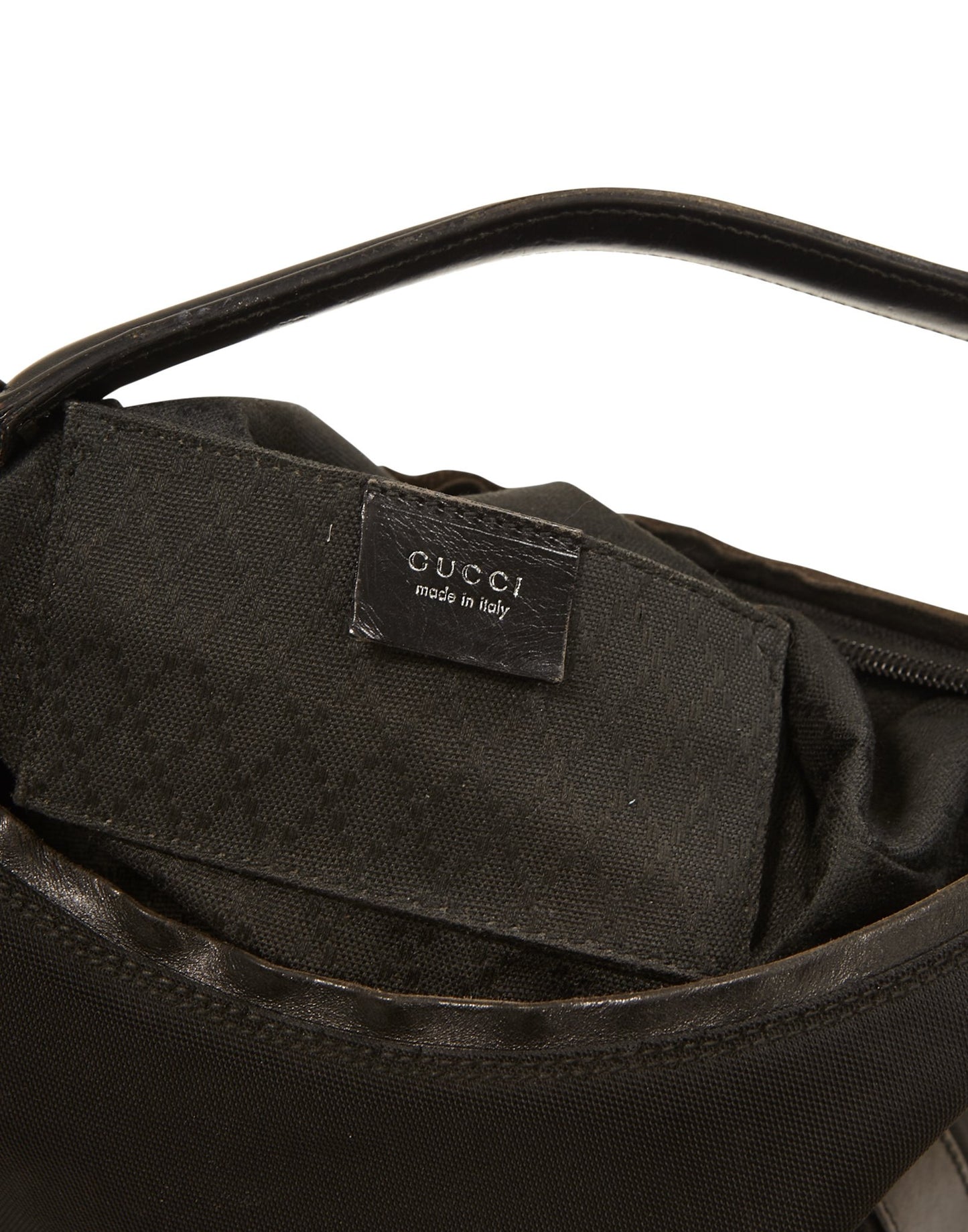 Petit sac à bandoulière Hobo en toile noire Gucci