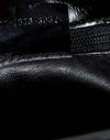 Gucci Vintage Black Leather G Logo Shoulder Bag