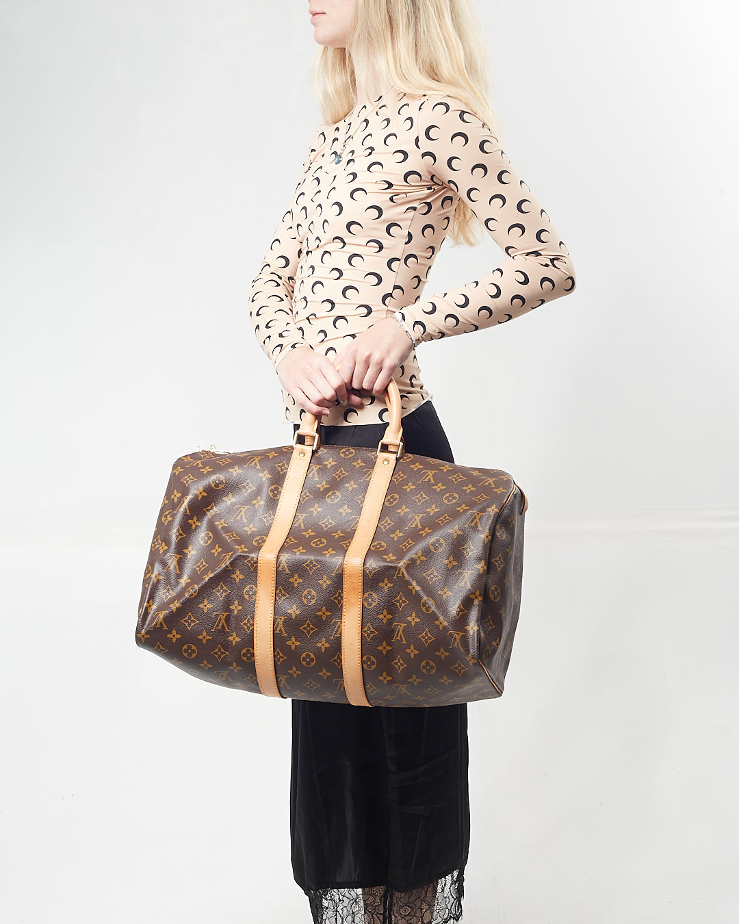 Louis Vuitton Monogram Canvas Keepall 45 Bag