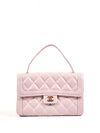Chanel Lilac Purple Wild Stitch Large Top Handle Flap Bag