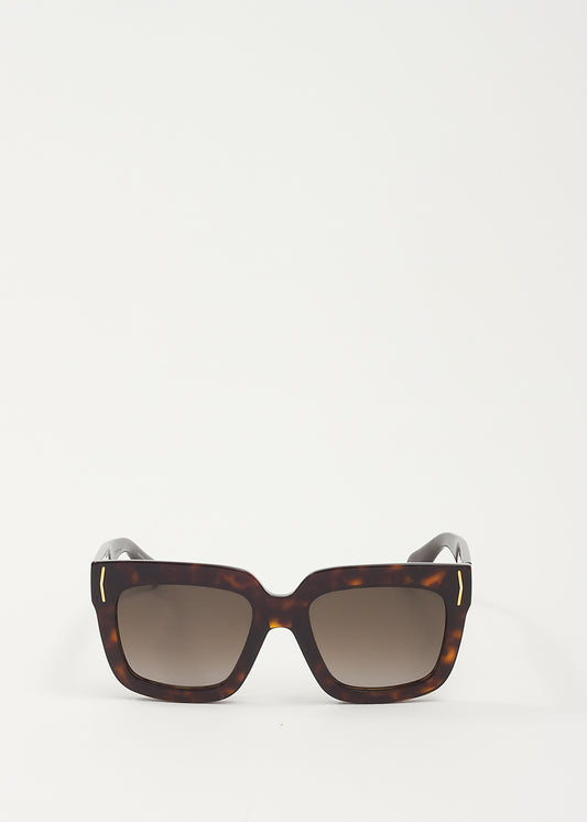 Givenchy Dark Havana Oversize Square GV7015/S Sunglasses