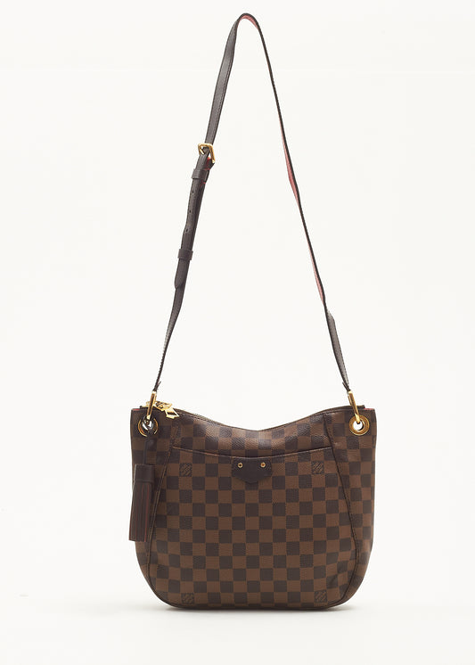 Louis Vuitton Damier Ebene/Red South Bank Besace Crossbody Bag