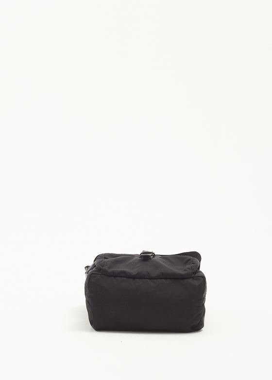 Prada Black Nylon Front Pocket Trotter Crossbody Bag