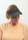 Chanel Denim Visor Logo Hat