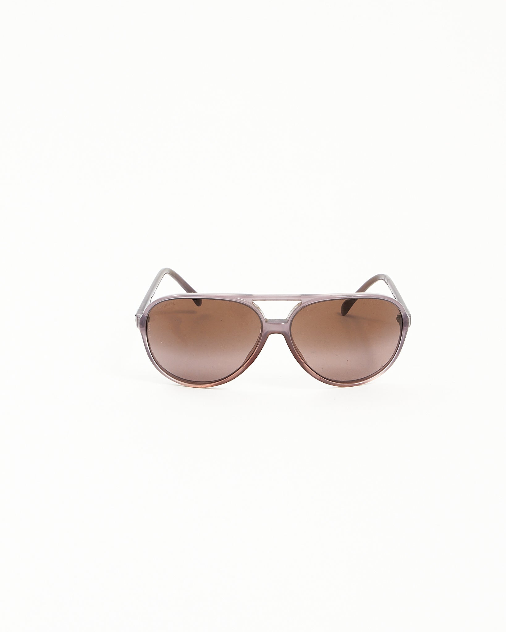 Chanel Purple Enamel 5206 Aviator Sunglasses