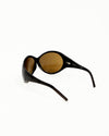 Chanel Black Rounded Dark Lense Sunglasses