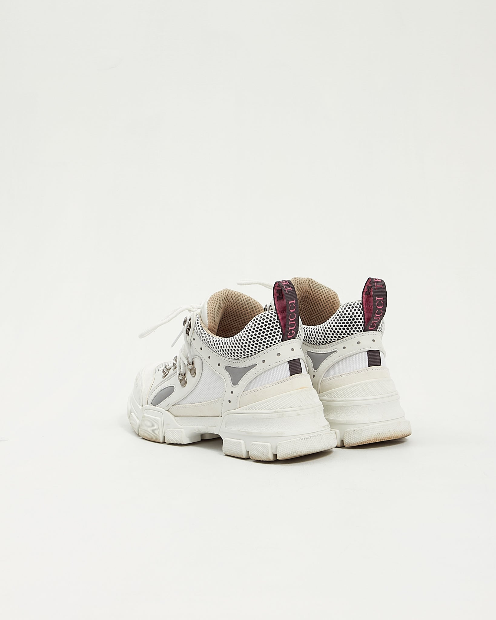Gucci White Flashtrek Sneakers - 39